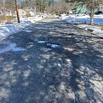 Pothole at 10 Governor Endicott Rd