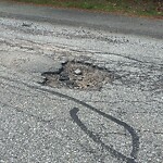 Pothole at Kirk Rd
