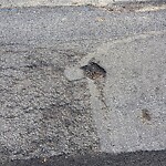 Pothole at 37 Blackwood Ave